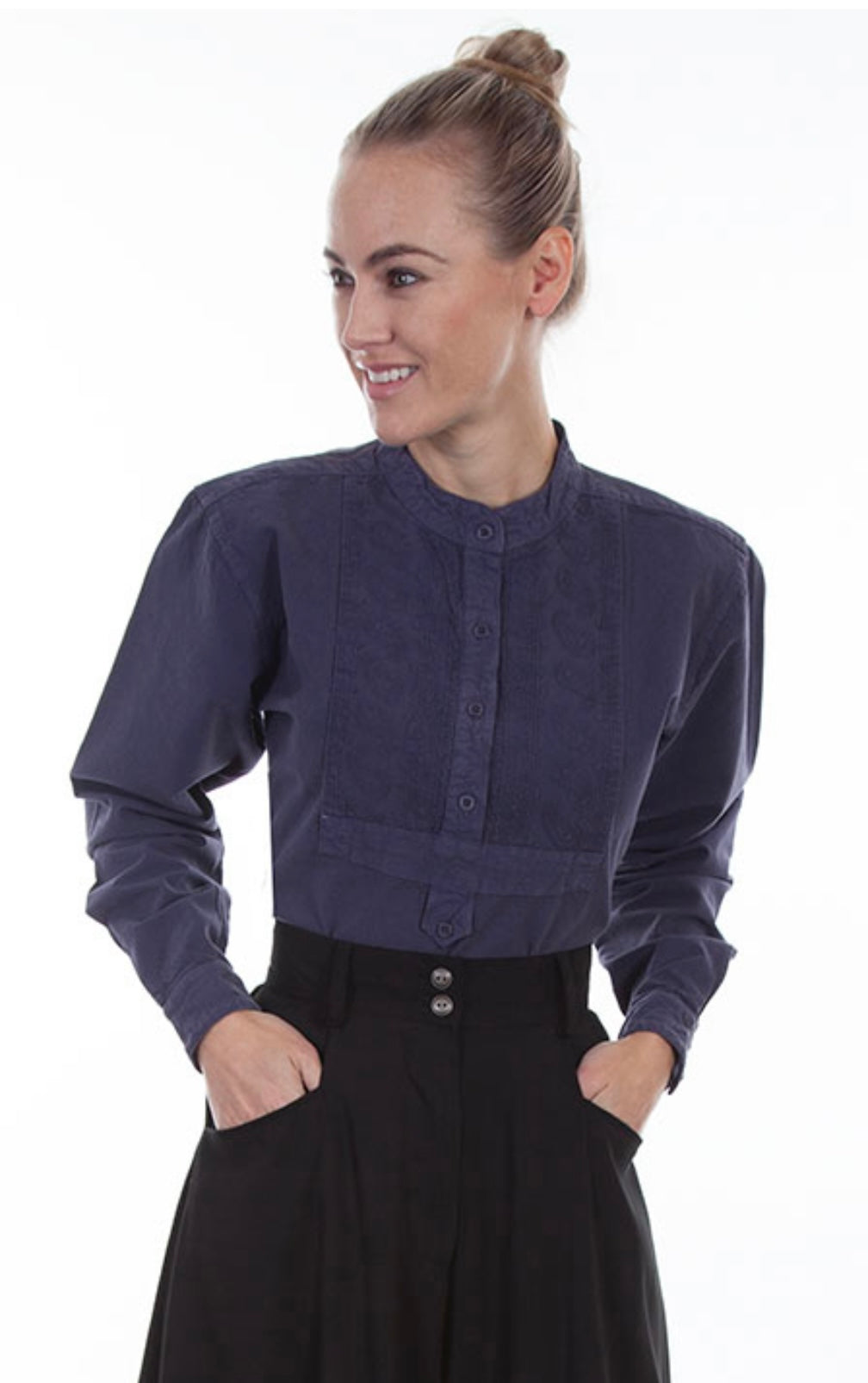 Paisley BIB Front Blouse