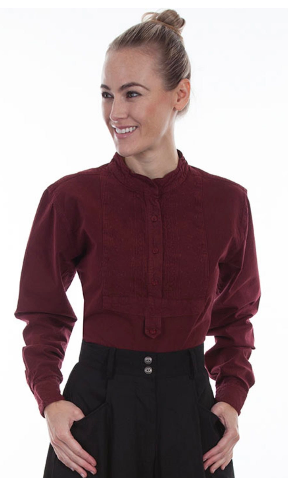 Paisley BIB Front Blouse