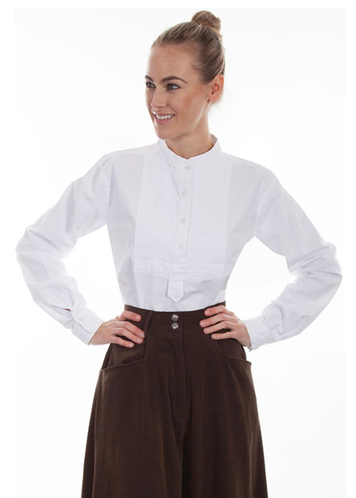 Paisley BIB Front Blouse