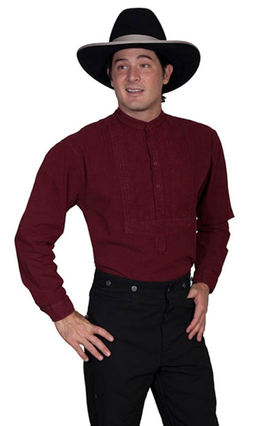 Scully Paisley Inset Bib Shirt