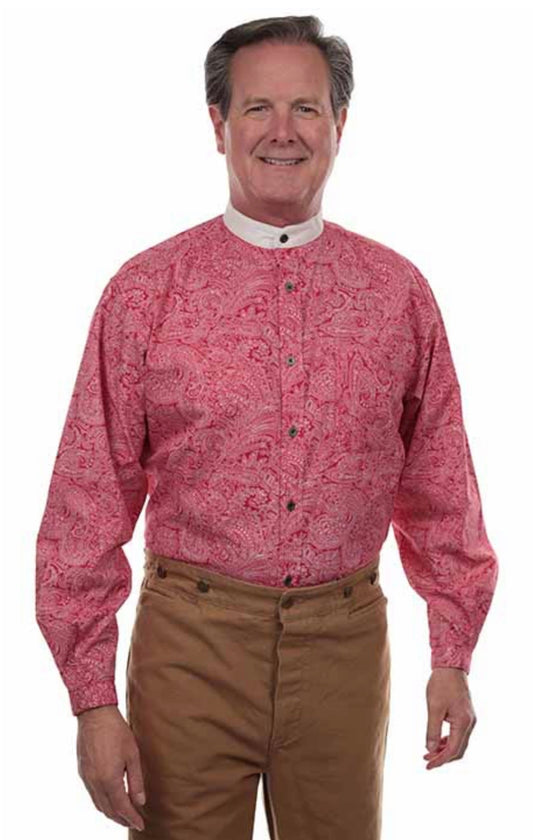 Contrast Collar Shirt